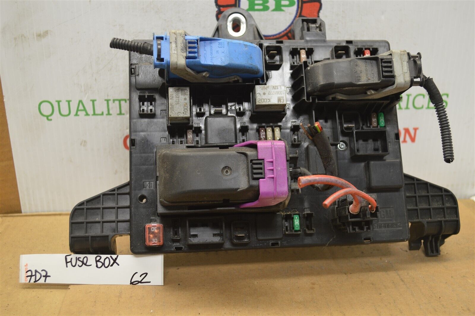 2013-2016 Buick Verano Fuse Box Relay Junction Unit 22798890 Module 62-7D7 - $9.99