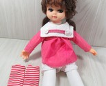 Japanese Oike Sekiguchi Type Doll Original Pink Dress Big Eyes Brown hair  - $148.49