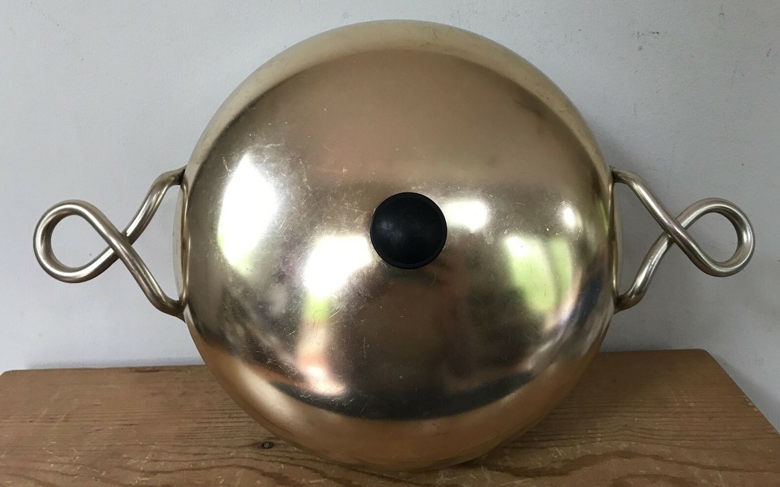 Vtg Mid Century Wear Ever Aluminum Stovetop Pan Dish G-901 Twisted Handl... - £29.65 GBP