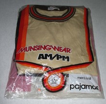 Munsingwear Ski Knit Pajama Set Vintage Banded Sleeves/Cuffs New Old Stock X-LG - £78.55 GBP