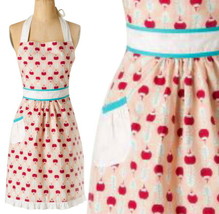 Anthropologie Ripe Radish Apron Red Print Hostess Mothers Wedding GR8 Gi... - $36.73