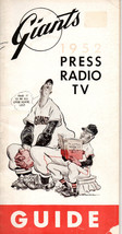 1952 New York Giants Press, Radio, Tv Media Guide Very Rare - £174.09 GBP