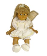 Naber Kids Doll Darina Long Hair Signed Pressed Wood 1988 VTG Hand Made ... - £38.93 GBP