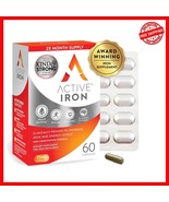 Active Iron Supplement 25mg - 2X Better Absorption, 60 Non-Constipating ... - $914.80 MXN