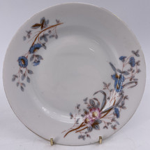 1446 Marx &amp; Gutherz Carlsbad, Austria Luncheon Plate 8 3/8&quot; Pink Blue Floral - £7.76 GBP