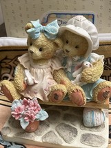 Cherished Teddies 911372 Tracie &amp; Nicole Vintage Bear Figurine - £19.66 GBP
