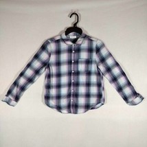 Children&#39;s Place Plaid Button Up Shirt Size Large 10/12 100% Cotton - £7.02 GBP