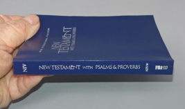 NIV, New Testament with Psalms and Proverbs, Pocket-Sized, Paperback, Blue - £9.50 GBP