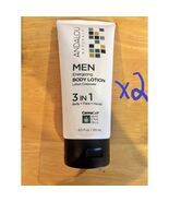 2 Andalou Naturals CannaCell MEN Energizing BODY LOTION, 8.5 Ounce Hemp ... - $23.74