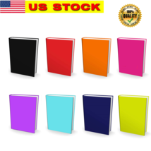 1-8 Stretchable Bookcover Jumbo Solid Colors Fabric Sox Fit Textbooks up to 9x12 - £3.94 GBP+