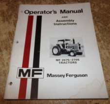 1979 massey-ferguson 2675/2705 tractors operators manual good used - $9.89