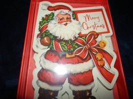 New Box 16 Die Cut Vintage Santa Claus Christmas Cards Tina Higgins Design - £15.60 GBP