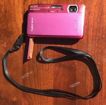 Sony Cybershot DSC-TX20 16.2MP Pink Digital Camera (Broken Battery Door)... - $49.45