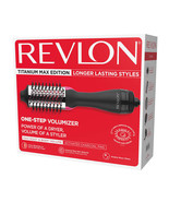 Revlon One-Step Hair Dryer &amp; Volumizer Titanium Max Edition, 1452692 RVD... - £56.25 GBP