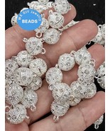 12sets Stearling Silver Clasp • Rhodium / Yellow gold Plated 8mm Pave Cz... - $13.20 CAD