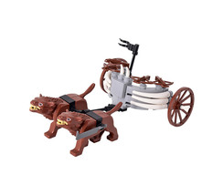 Uruk-hai Orcs Brown Wargs Chariot LOTR Custom Building Blocks - $14.68