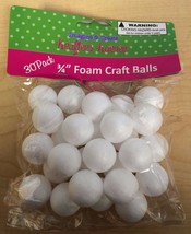 30 Pack 3/4&#39;&#39; Foam Craft Balls - $6.40