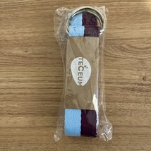 Yoga Strap 100% Cotton 6 ft Mixed Blueberry Adjustable Non-Slip Belt NEW - £9.75 GBP