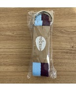 Yoga Strap 100% Cotton 6 ft Mixed Blueberry Adjustable Non-Slip Belt NEW - $12.18