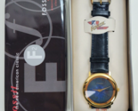 Vtg 1990s Fossil Galaxy Prismatic Gold Blue Green Watch Faceted Crystal ... - $39.60