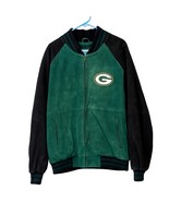 Green Bay Packers NFL Vintage Suede Leather Jacket Adult XL Embroidered ... - $343.68 CAD
