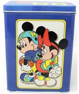 Vintage Disney Mickey Mouse Minnie Football Cheer Tall Rectangle Blue Ti... - £7.57 GBP