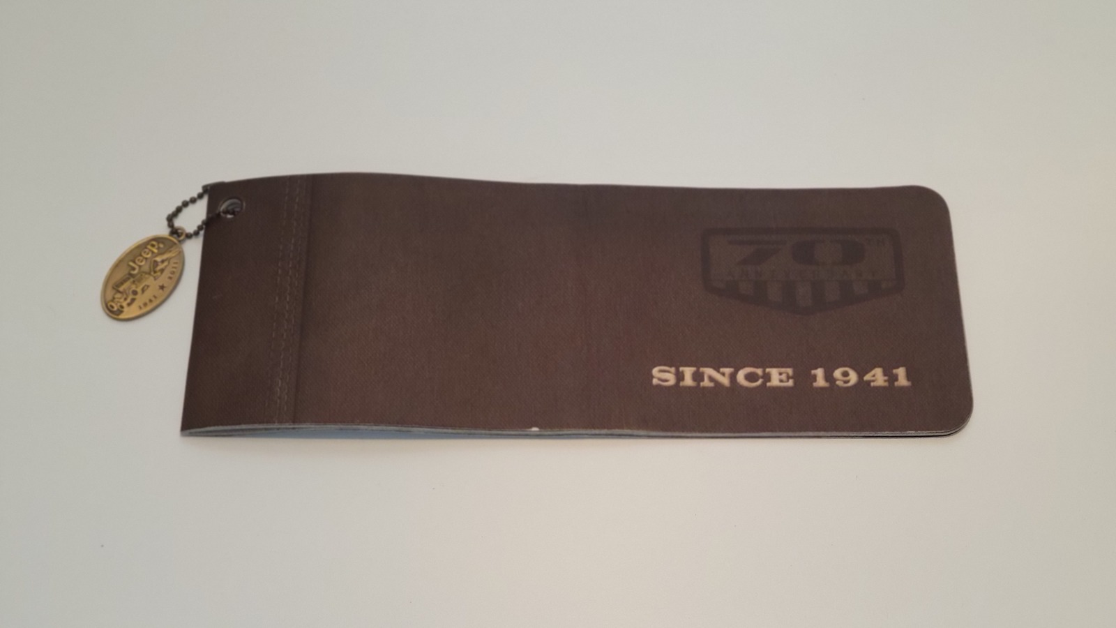 70th Anniversary Jeep Brochure 1941 - 2011 with Brass Fob and Key Chain - $20.00