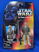 Hasbro Star Wars Power Of The Force Han Solo In Hoth Gear Action Figure NOS - £9.66 GBP