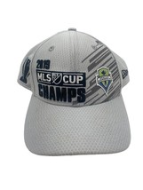 2019 Seattle Sounders MLS Cup Champs New Era 9Fourty Snap Back Hat Grey - Soccer - $21.77