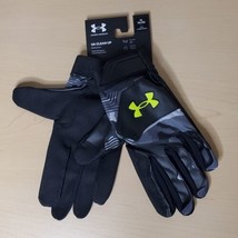 Under Armour UA Clean Up Size XL Baseball Batting Gloves Black Camo 1365468-001 - £31.61 GBP