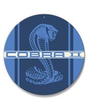 Ford Mustang Cobra 2 Car Vehicle Logo Poster Metal Round Sign 8x8in Vint... - €21,47 EUR