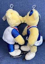 Hallmark Salt Lake City 2002 Olympic Winter Games Kissing Plush Bears w/Tags (2) - £11.00 GBP