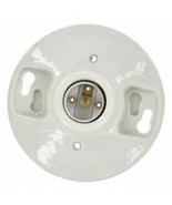 Porcelain LAMPHOLDER ceramic WHITE Bulb Fixture one piece Keyless LEVITO... - $364.71 MXN