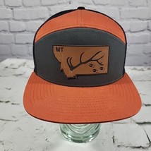 Montana Elk Patch Hat Mens OSFA Snapback Ball Cap Hunting  - £15.56 GBP