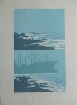 Richard Bosman “Aground&quot; Hand Signed &amp; Numbered Screenprint 1988 - $494.99
