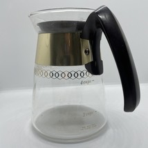 Vintage Corning Glass 4 Cup Coffee Pot Heat proof Carafe Clear Glass - $283.40 MXN