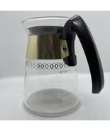 Vintage Corning Glass 4 Cup Coffee Pot Heat proof Carafe Clear Glass - $279.37 MXN