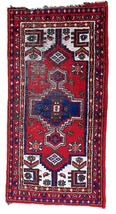 Handmade vintage Persian Hamadan rug 3&#39; x 6&#39; (93cm x 183cm) 1970s - £883.28 GBP