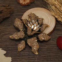 Accessories New Vintage Rhinestone Flower Brooch - $30.22 CAD