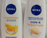 Nivea  Happiness &amp; Care &amp; Happiness Orange Blossom Bamboo Body Wash 16.9 oz - £31.81 GBP