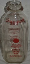 Vintage Quart Milk Bottle Pensupreme Dairy Pennsylvania - £29.41 GBP