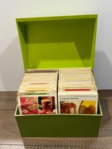 Vintage 1971 The Betty Crocker Recipe Card Library Cards Avocado Green Box - $22.44