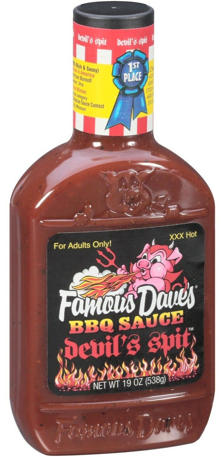 Famous Dave's Devils Spit BBQ Sauce - 19oz - $8.99