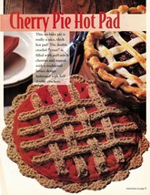 Crochet Rose Square Fan Hat Tropical Fish Cherry Pie Scallop Potholder P... - $9.99