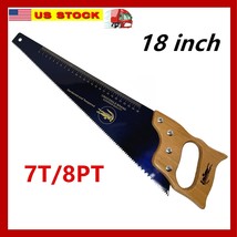18 Inch Wood Hand Saw, 7 TPI Heavy Duty Wood Saw for Woodworking &amp; Sawin... - $11.87