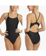 ClubSwim Solid Thin Strap One Piece Swimsuit Black Size 28 NEW - $27.35 CAD