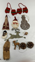 Vintage Christmas tree ornament lot Of 11 Assorted Items - $19.75