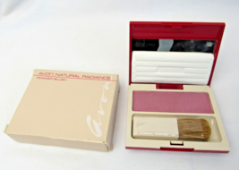 AVON Natural Radiance Powder Blush - Silky Mauve .23 oz with BOX New Old Stock - £11.16 GBP
