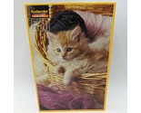 TROUBLEMAKER IN THE YARN - KITTEN CAT - Kodak RoseArt - 550 Piece Puzzle  - $16.03