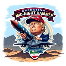 Operation Midnight Hammer Trump Bombing Iran Window Decal Sticker Trump ... - $3.95+